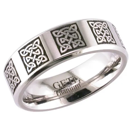Celtic (2226CHCD10) Titanium Wedding  Ring